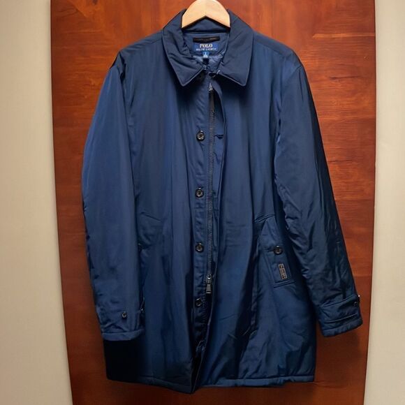 NEW Polo Ralph Lauren Commuter Short Trench Coat Large - Picture 5 of 12